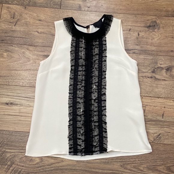 J.Crew Collection Black Lace Blouse - Picture 1 of 6